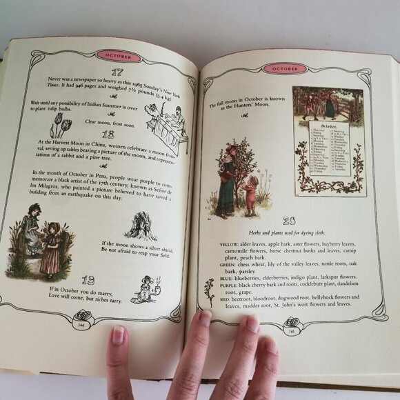 1979 The Illuminated Book of Days HC Book Kate Greenaway, Kay & Marshall Lee - Picture 9 of 10